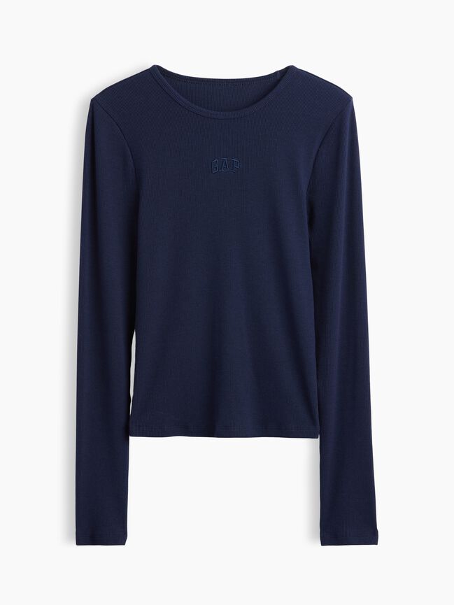 Modern Rib Gap Logo T-Shirt modern rib gap logo t shirt