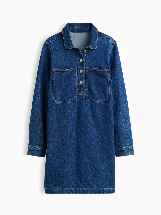 Denim Mini Shift Dress gap denim mini shift dress