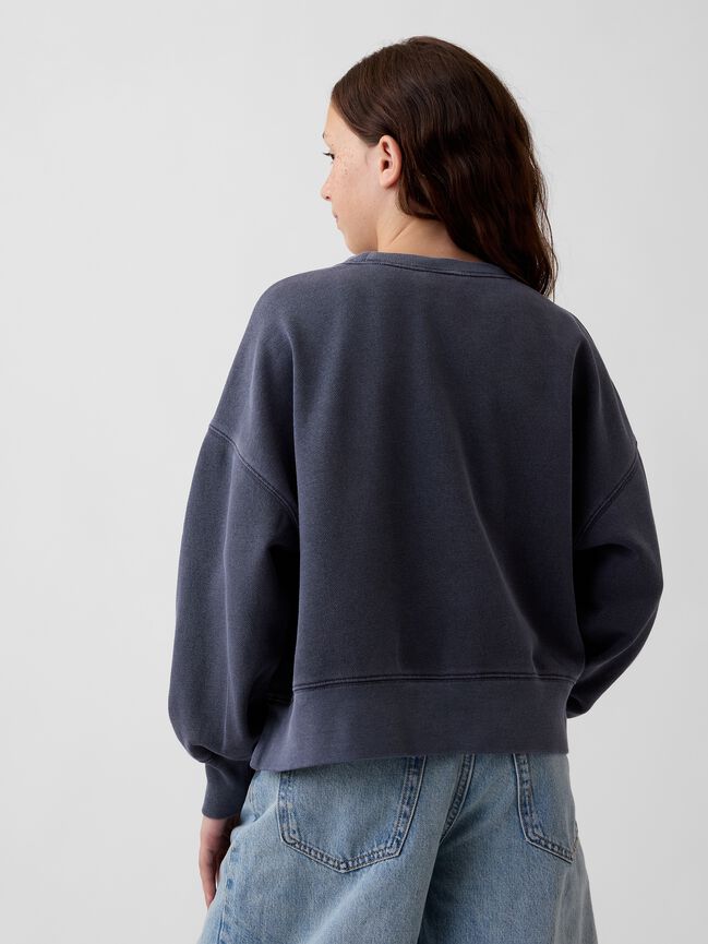 Kids VintageSoft Oversized Split-Hem Sweatshirt gap kids vintagesoft oversized split hem sweatshirt