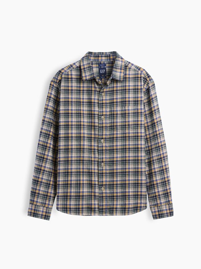 Relaxed Flannel Shirt gap relaxed flannel shirt