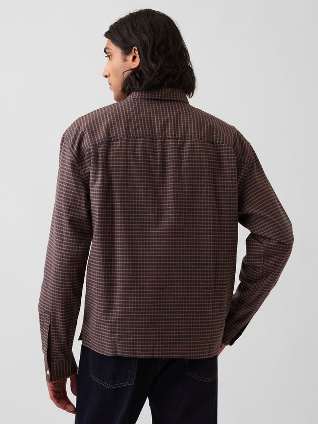 Relaxed Crop Straight-Hem Oxford Shirt gap relaxed crop straight hem oxford shirt