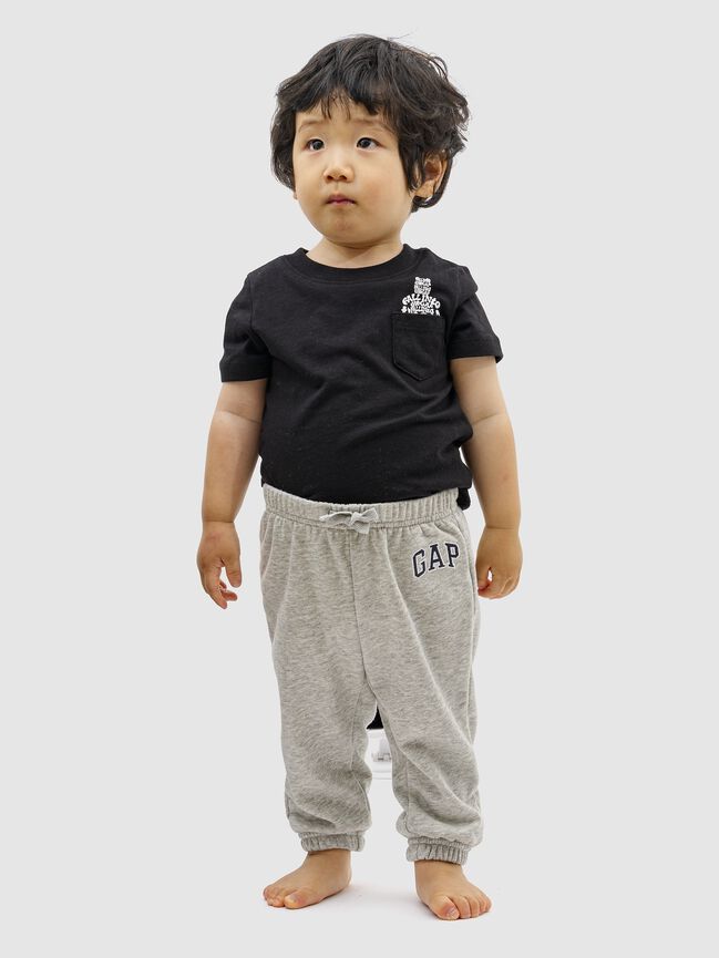 babyGap Relaxed Logo Pull-On Joggers babygap relaxed logo pull on joggers