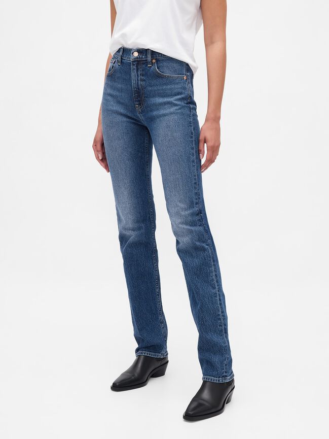 High Rise '90s Slim Straight Jeans gap high rise 90s slim straight jeans