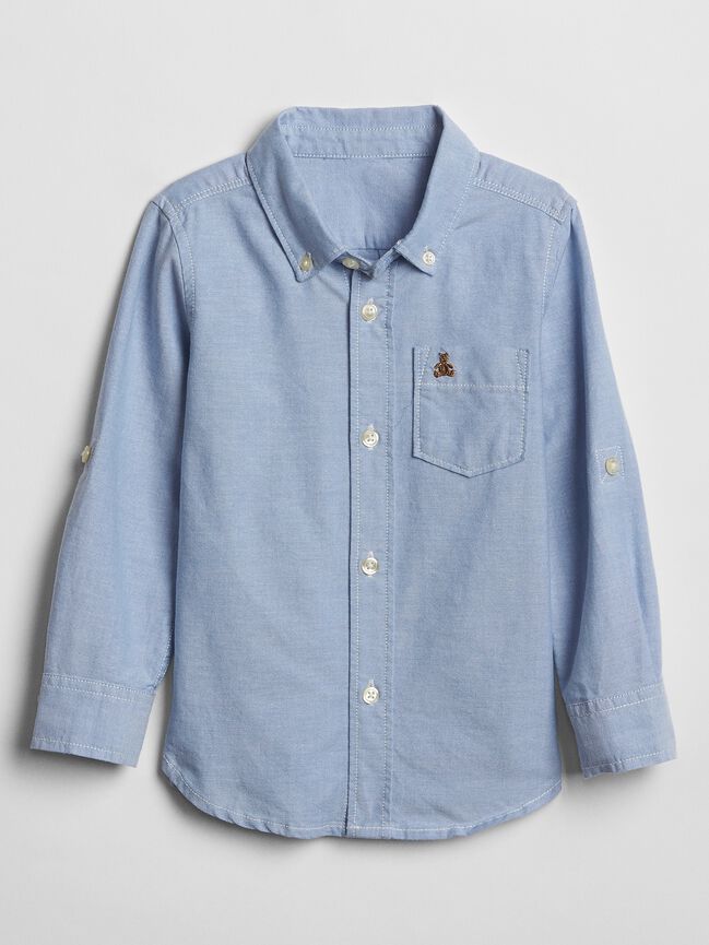 Toddler Oxford Convertible Shirt gap toddler oxford convertible shirt
