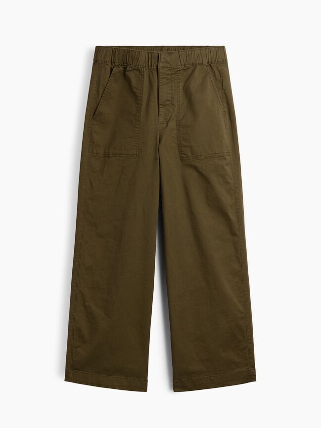 Mid Rise Wide-Leg Khakis gap mid rise wide leg khakis