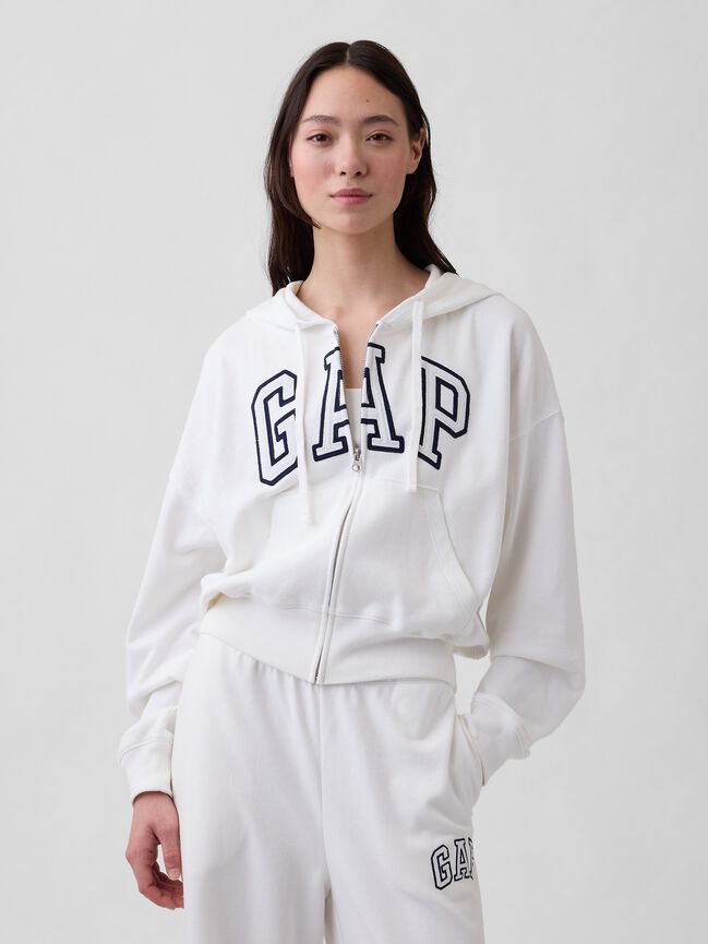 Oversized Gap Logo French Terry Zip Hoodie oversized gap logo french terry zip hoodie
