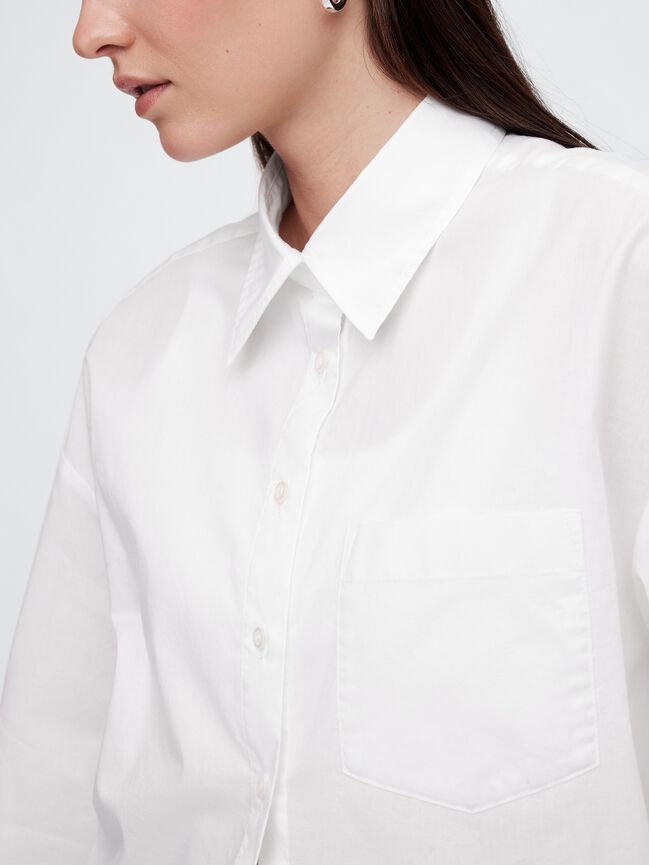 Oversized Shirt in Poplin gap oversized shirt in poplin