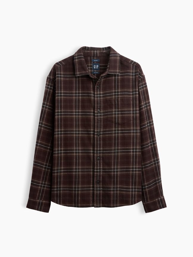 Relaxed Flannel Shirt gap relaxed flannel shirt
