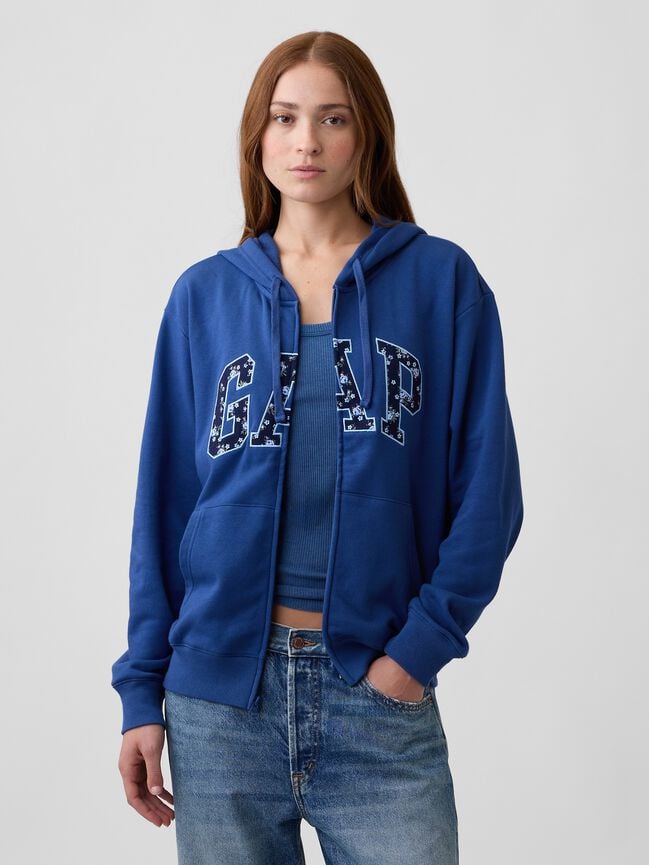 Relaxed Gap Logo Zip Hoodie relaxed gap logo zip hoodie