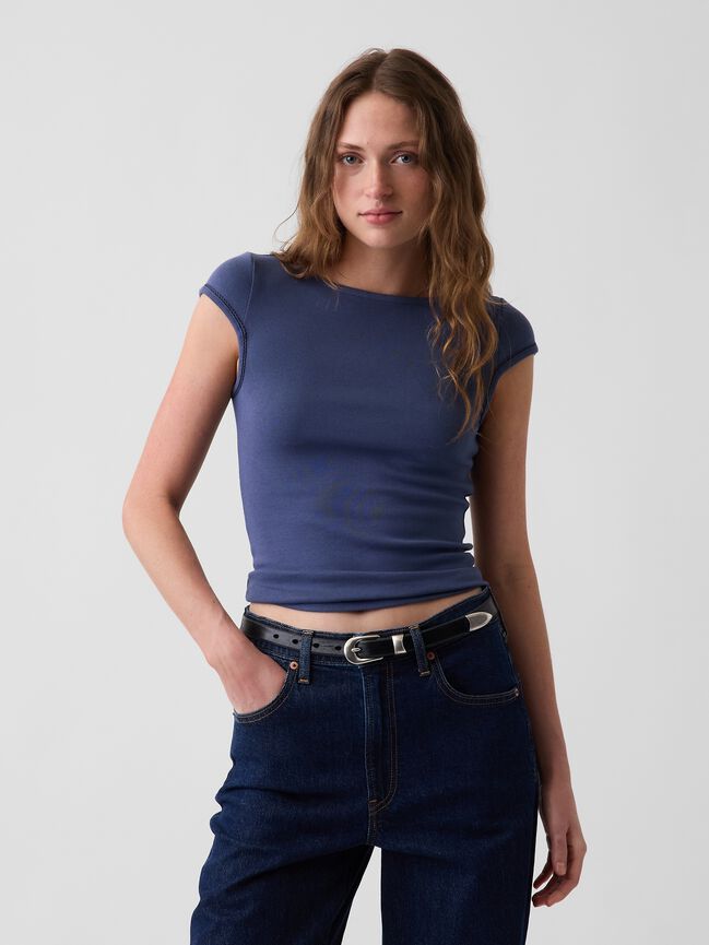 Modern Boatneck T-Shirt gap modern boatneck t shirt