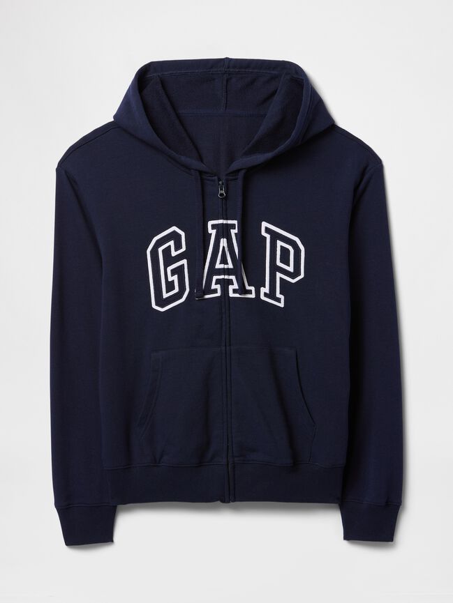 Relaxed Gap Logo Zip Hoodie relaxed gap logo zip hoodie