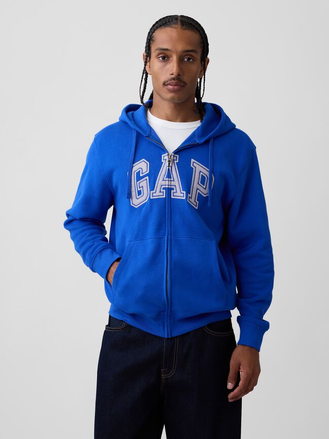 Adult VintageSoft Arch Logo Zip Hoodie gap adult vintagesoft arch logo zip hoodie