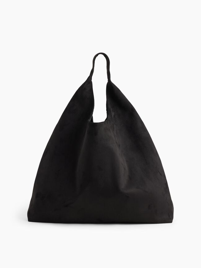 Slouchy Vegan-Suede Tote Bag gap slouchy vegan suede tote bag