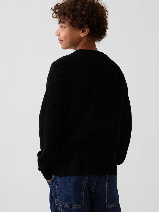 100% Cotton Relaxed Shaker Sweater gap 100 cotton relaxed shaker sweater