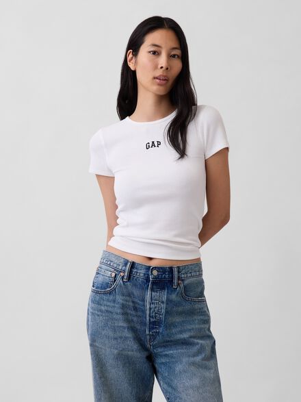 modern rib gap logo t shirt modern rib gap logo t shirt