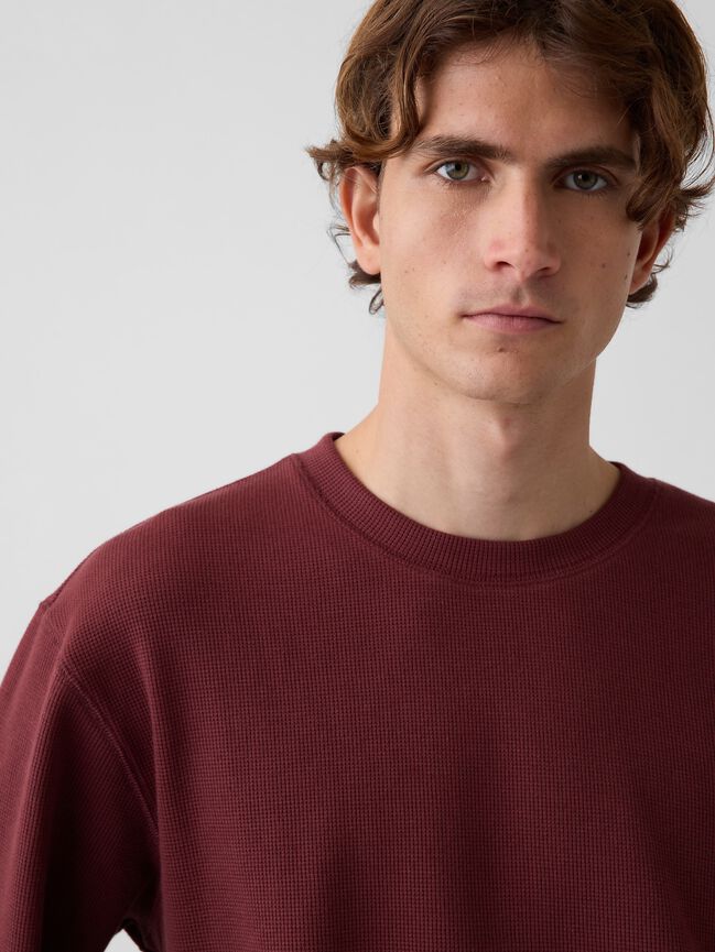 Relaxed Waffle T-Shirt gap relaxed waffle t shirt