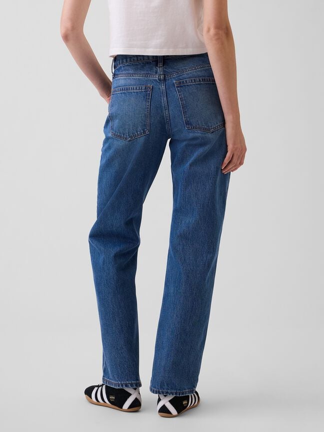 Mid Rise Straight Taper Jeans gap mid rise straight taper jeans