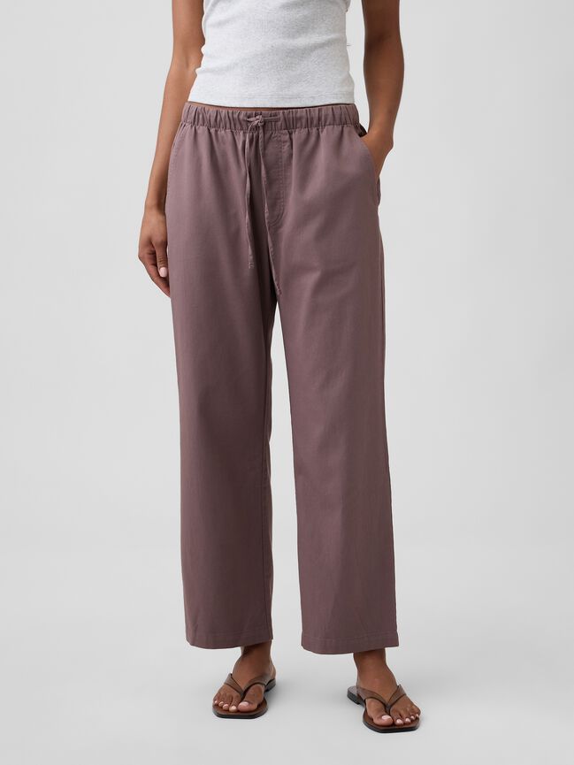 Mid Rise Easy Twill Pants gap mid rise easy twill pants