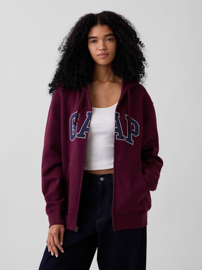 Adult VintageSoft Arch Logo Zip Hoodie gap adult vintagesoft arch logo zip hoodie