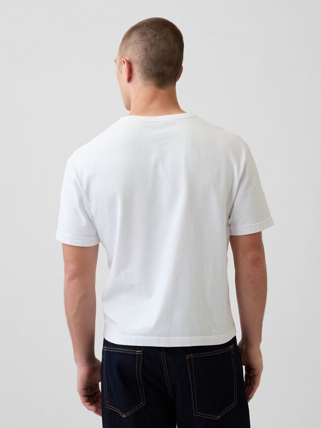 تي شيرت قصير سميك للكبار gap تي شيرت قصير سميك للكبار