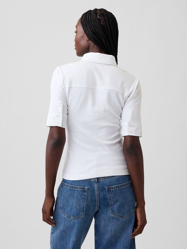 Modern Elbow-Sleeve Utility T-Shirt gap modern elbow sleeve utility t shirt