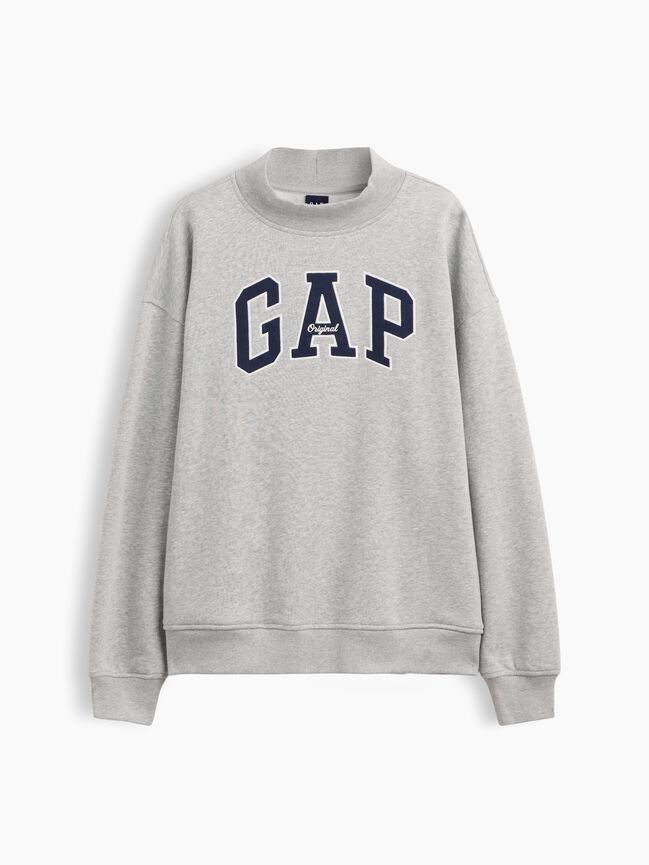 VintageSoft Oversized Mockneck Logo Sweatshirt gap vintagesoft oversized mockneck logo sweatshirt