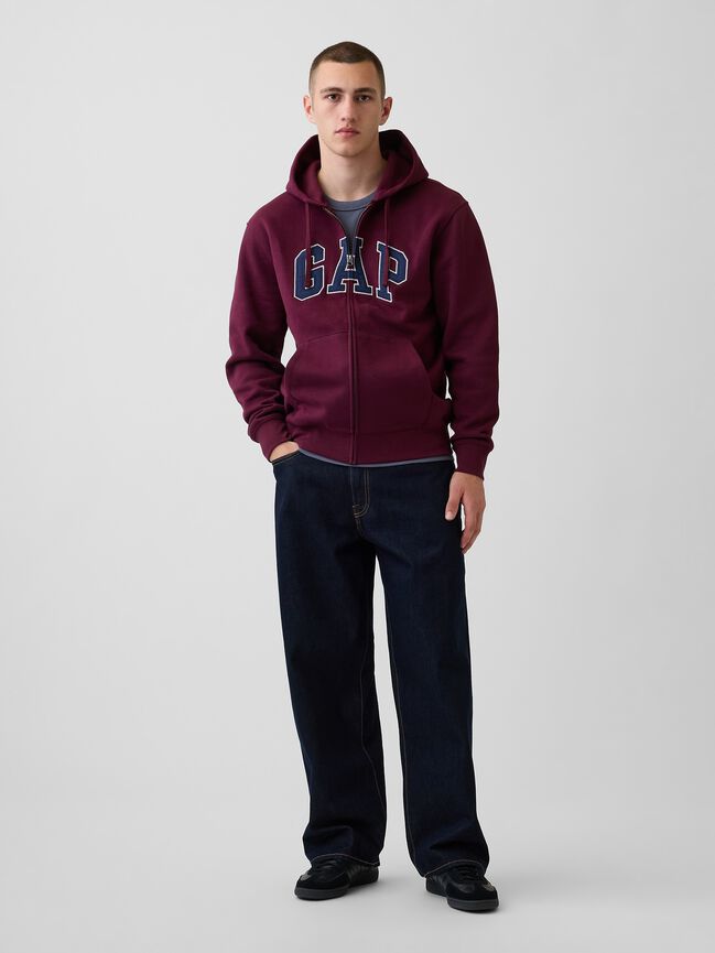 Adult VintageSoft Arch Logo Zip Hoodie gap adult vintagesoft arch logo zip hoodie