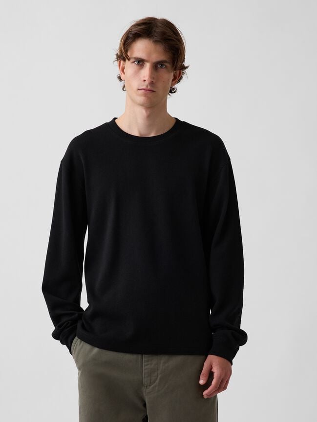 Relaxed Waffle T-Shirt gap relaxed waffle t shirt