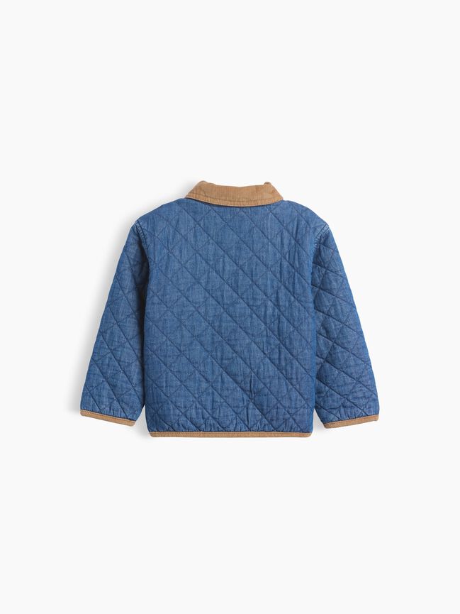 Baby & Toddler Quilted Denim Jacket gap baby toddler quilted denim jacket