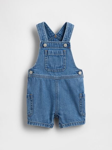 gap baby denim shortalls gap baby denim shortalls