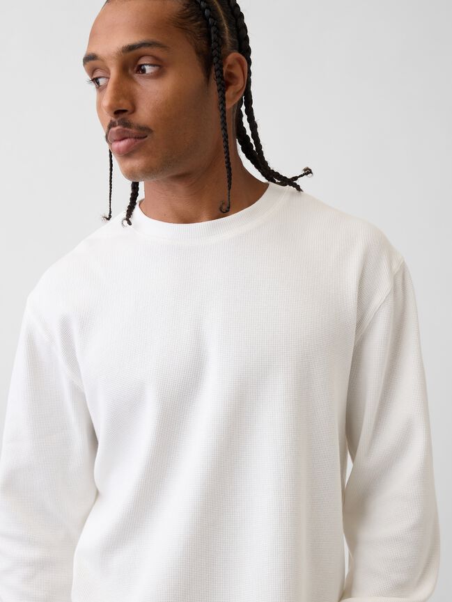 Relaxed Waffle T-Shirt gap relaxed waffle t shirt