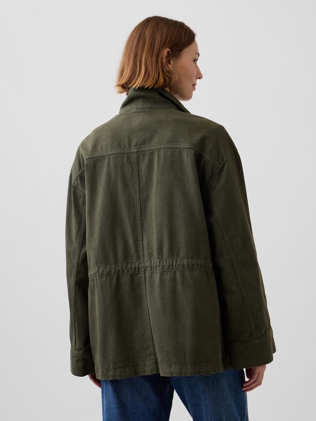 Oversized Utility Swing Jacket gap oversized utility swing jacket