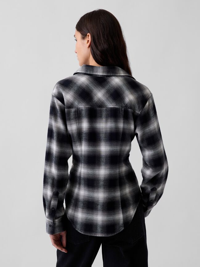 Flannel Fitted Shirt gap flannel fitted shirt