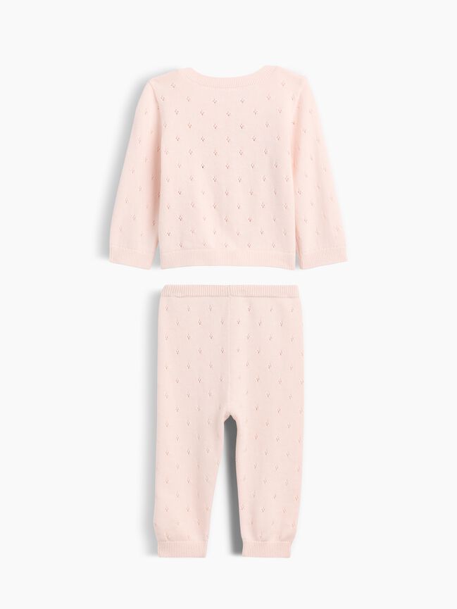 Baby Embroidered Pointelle Sweater Set gap baby embroidered pointelle sweater set