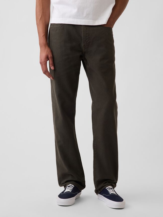 Canvas Relaxed Straight Jeans gap canvas relaxed straight jeans