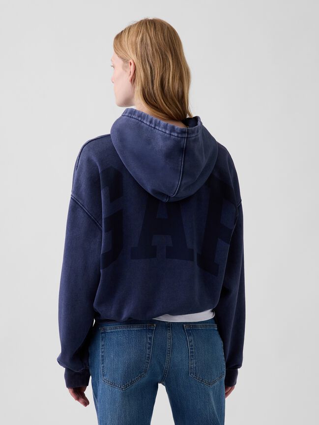 VintageSoft Crop Logo Hoodie gap vintagesoft crop logo hoodie