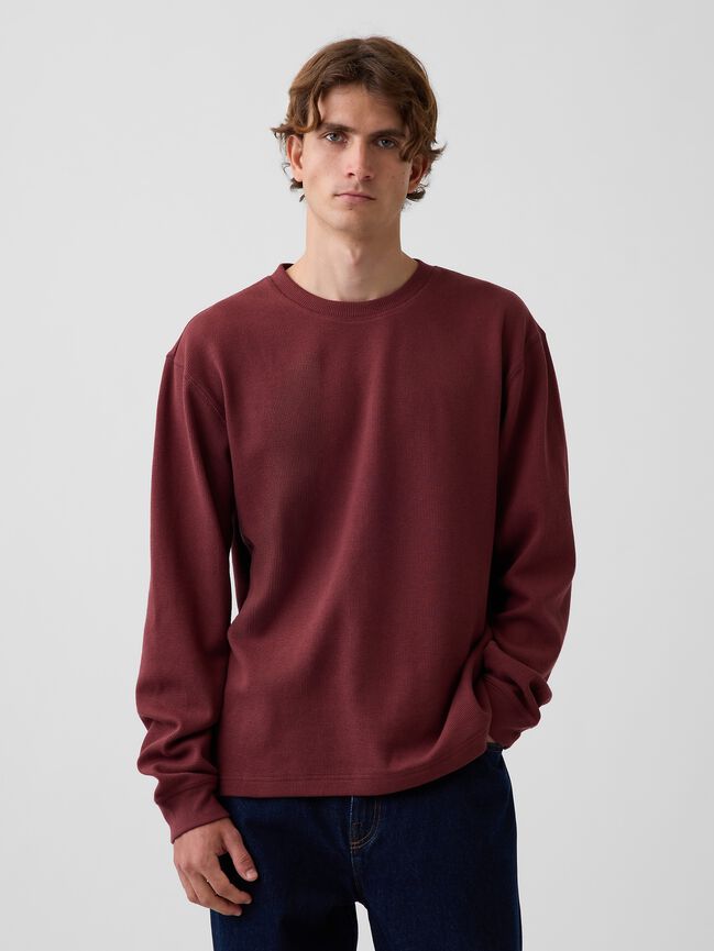Relaxed Waffle T-Shirt gap relaxed waffle t shirt