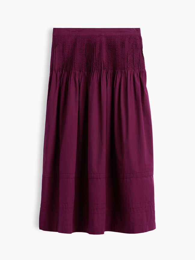 Poplin Pintuck Maxi Skirt gap poplin pintuck maxi skirt