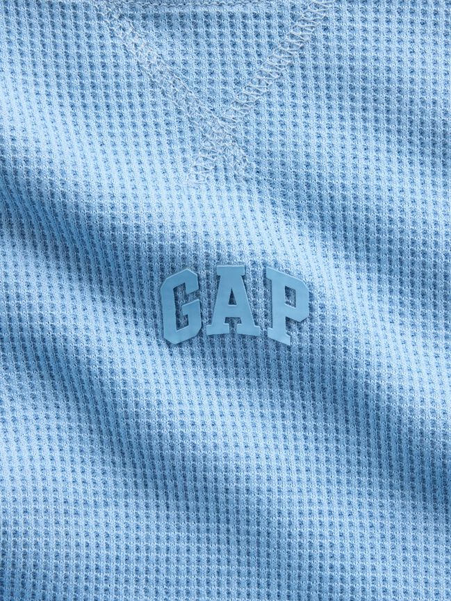 Kids Gap Mini-Logo Waffle-Knit T-Shirt kids gap mini logo waffle knit t shirt