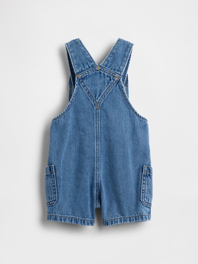 Baby Denim Shortalls gap baby denim shortalls