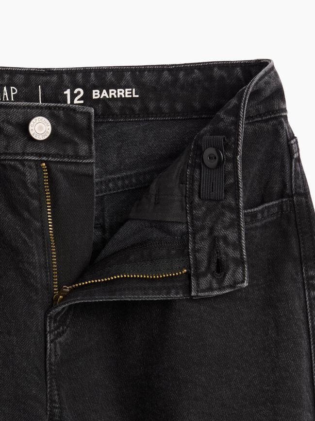 Kids High Rise Barrel Jeans gap kids high rise barrel jeans