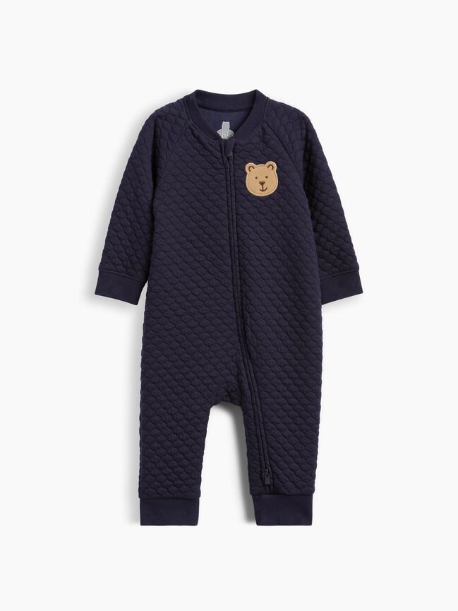 Baby Quilted Raglan One-Piece gap baby quilted raglan one piece