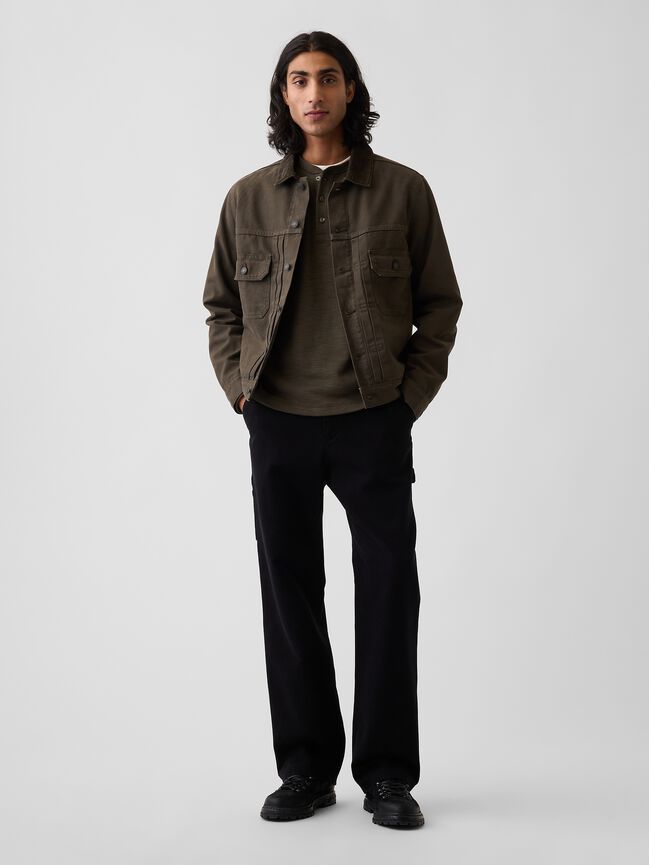 Relaxed Henley T-Shirt gap relaxed henley t shirt