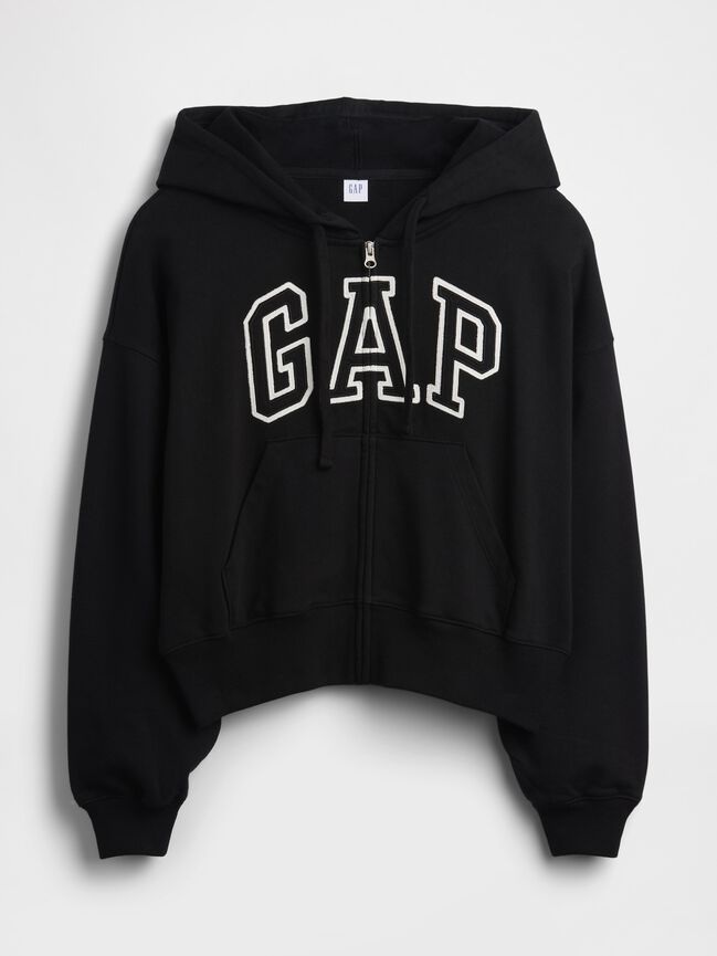 Oversized Gap Logo French Terry Zip Hoodie oversized gap logo french terry zip hoodie