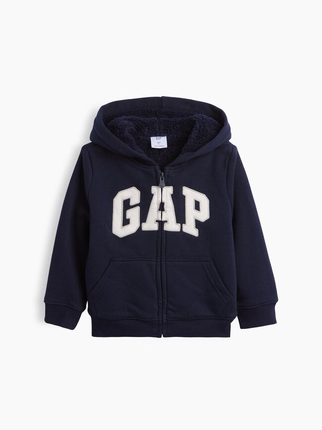 babyGap Logo Sherpa Zip Hoodie babygap logo sherpa zip hoodie