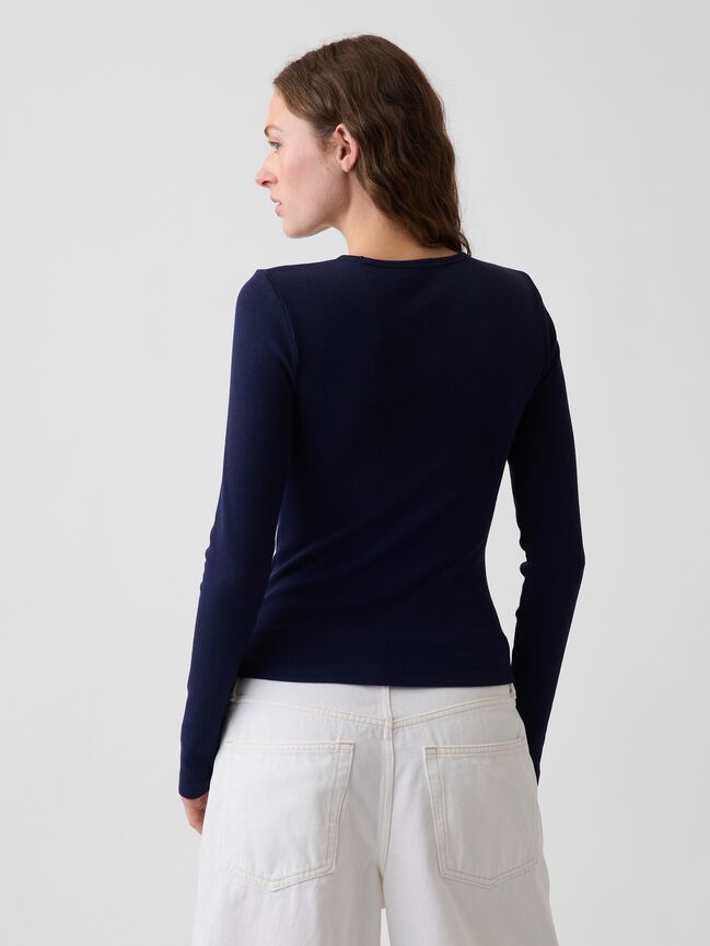 Modern Rib Gap Logo T-Shirt modern rib gap logo t shirt