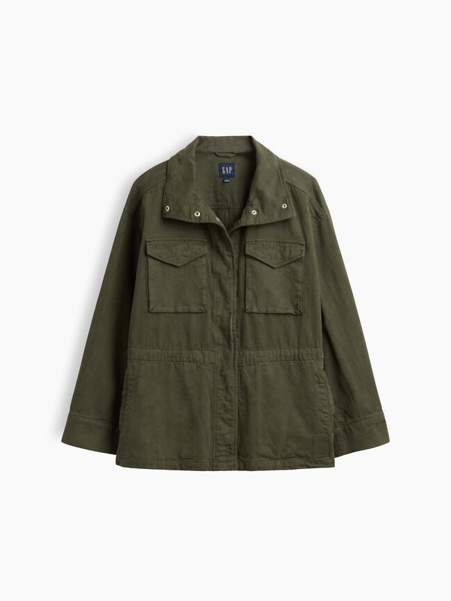 Oversized Utility Swing Jacket gap oversized utility swing jacket