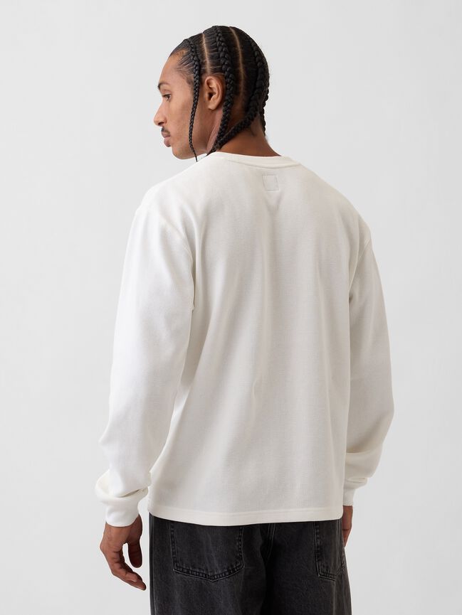Relaxed Waffle T-Shirt gap relaxed waffle t shirt