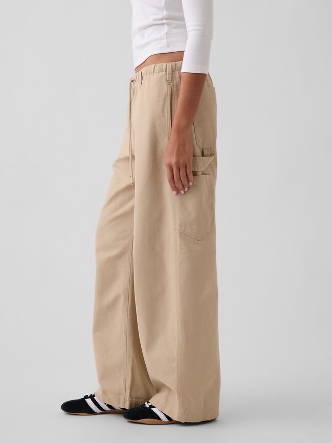 Canvas Easy Baggy Barrel Cargo Pants gap canvas easy baggy barrel cargo pants