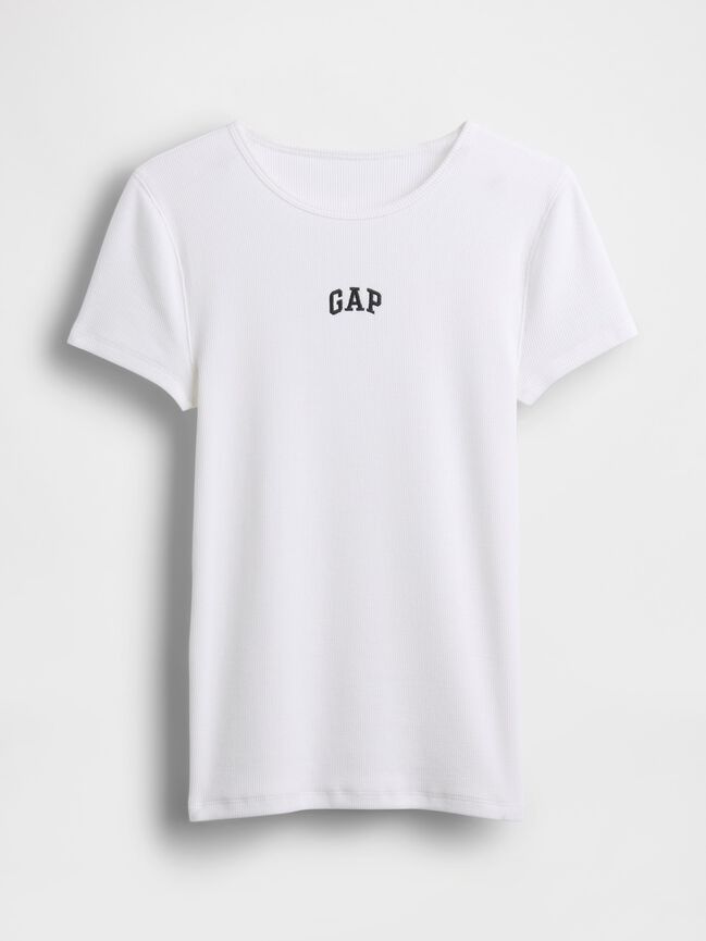 Modern Rib Gap Logo T-Shirt modern rib gap logo t shirt